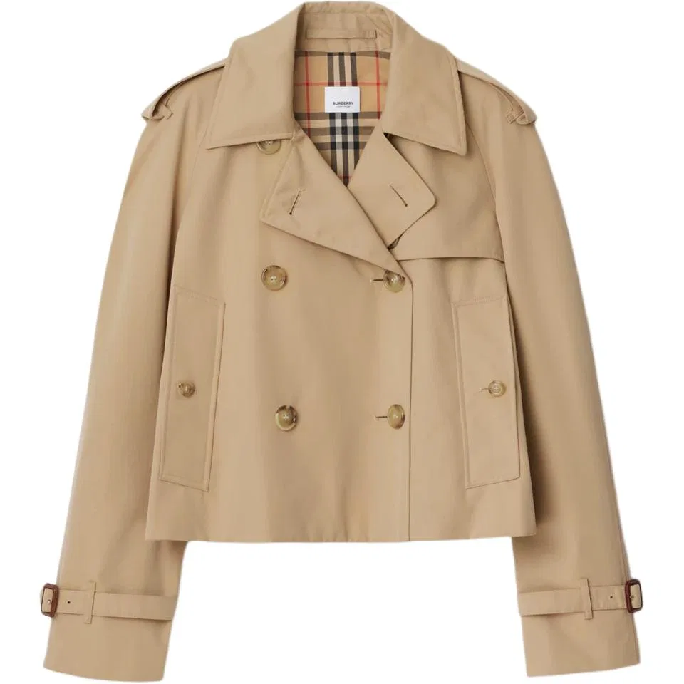 Женский двубортное тренчкот Burberry, Honey