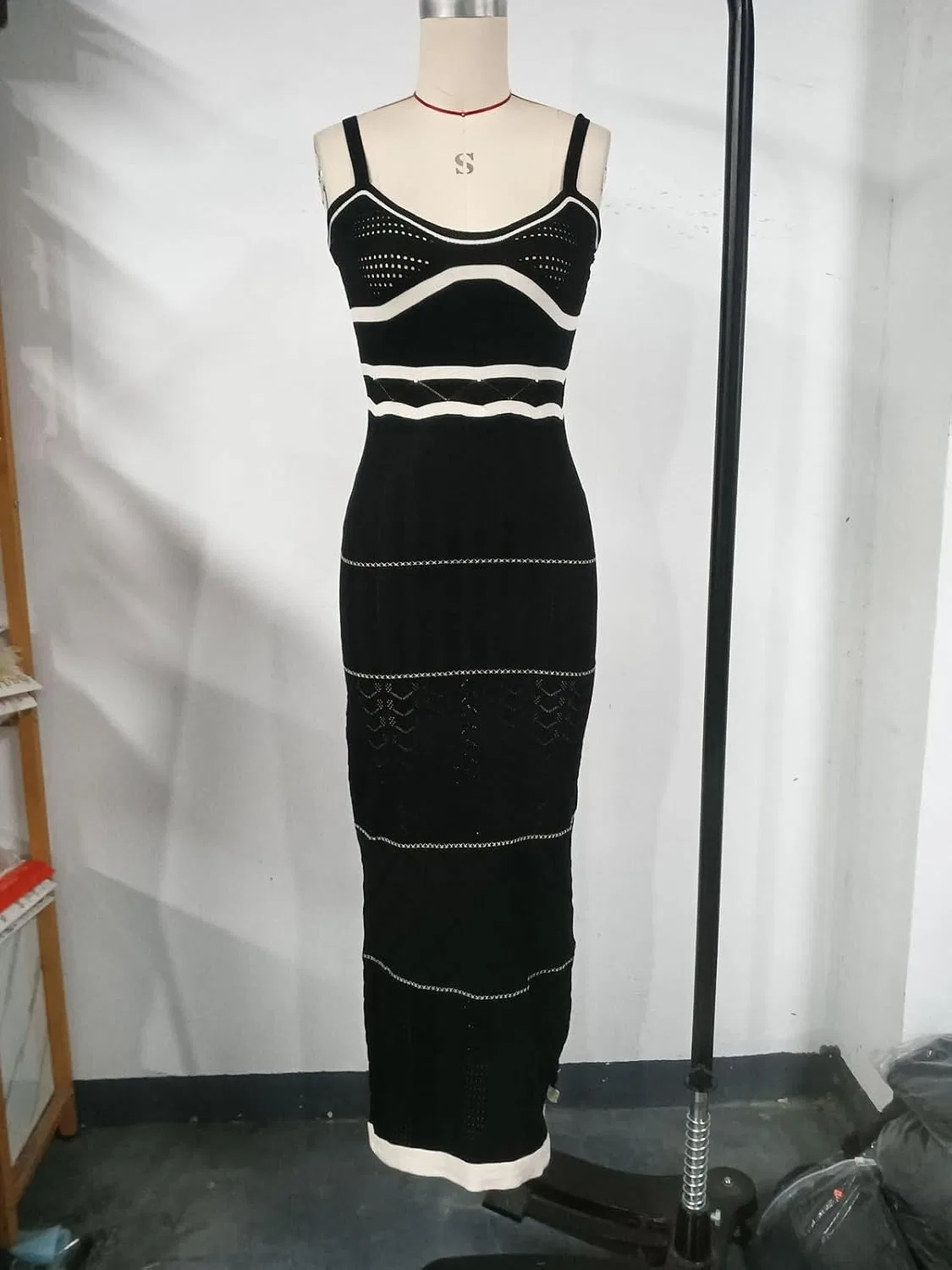 Женское облегающее платье макси с разрезом Bodycon, 6 — фото 4