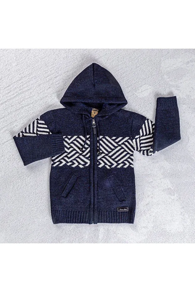 Детский кардиган с капюшоном Oscarstar, Navy Blue