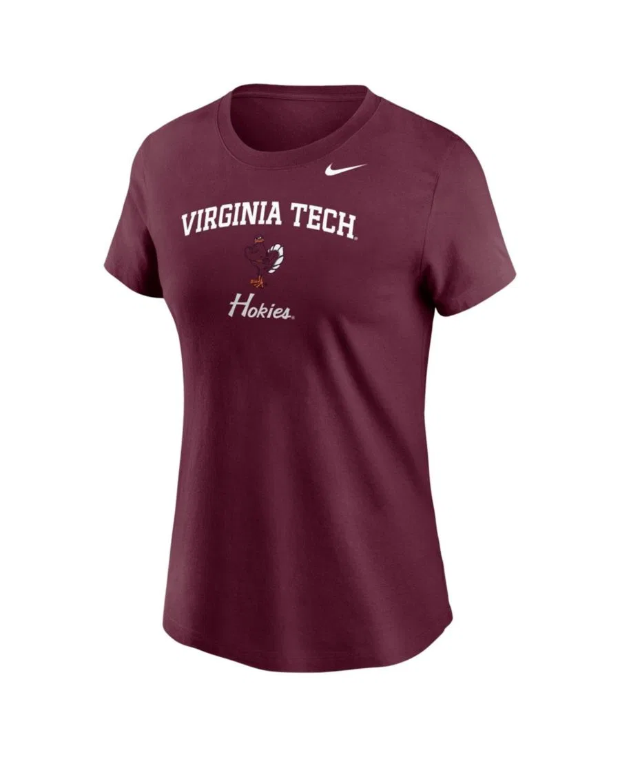 Женская футболка Virginia Tech Hokies свободного кроя из чесаного хлопка Nike, Maroon — фото 3