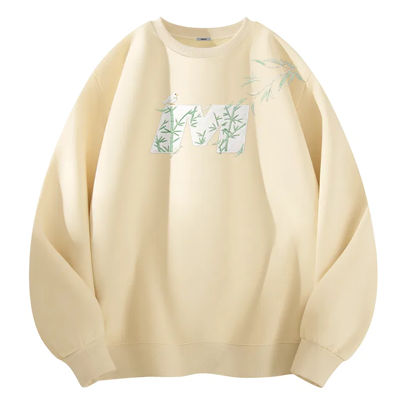 Свитшот детский унисекс с флисовой подкладкой MINISO, Light Beige