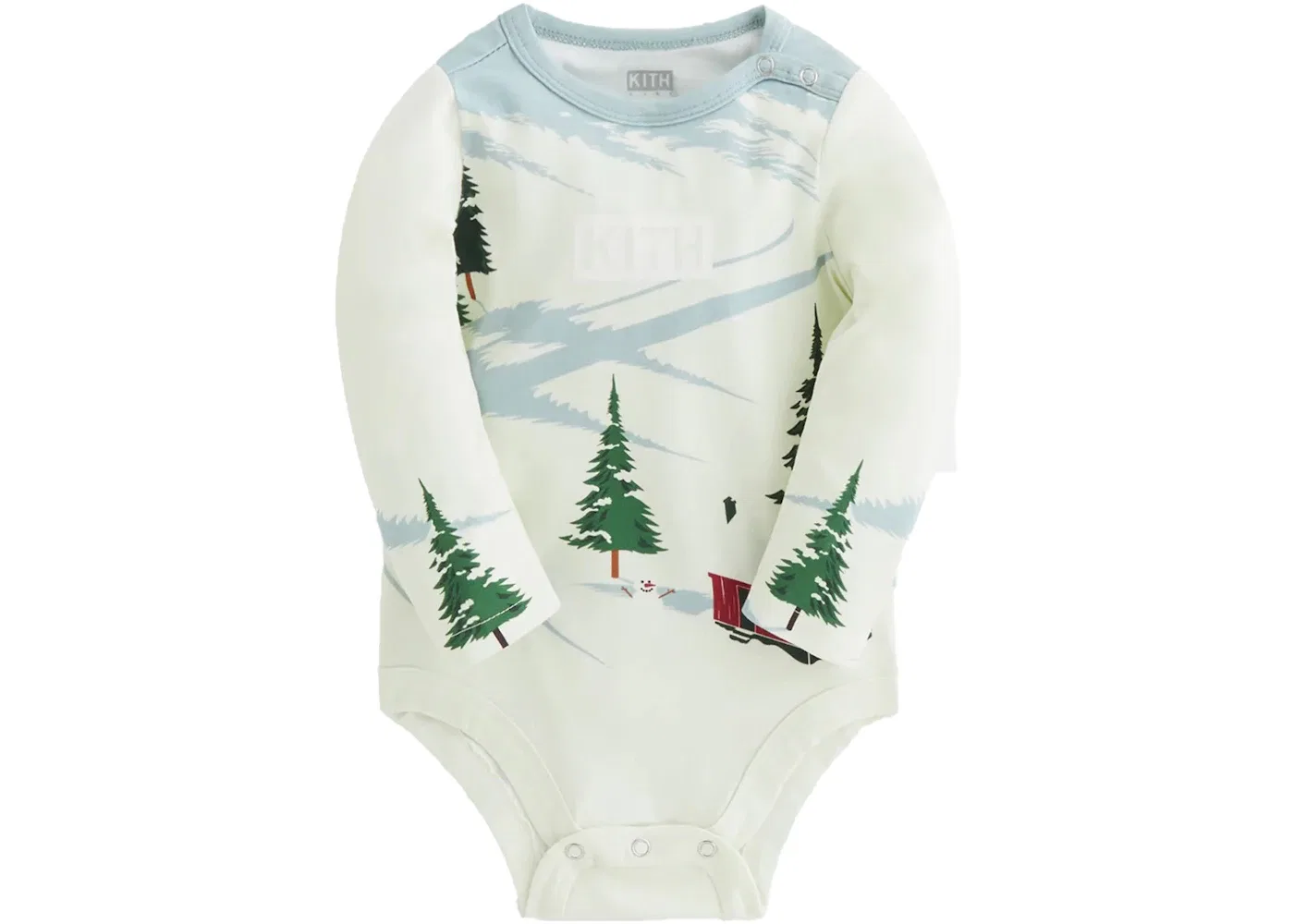 Детский боди-комбинезон с длинным рукавом Kithmas Baby Day Kith, Chalk