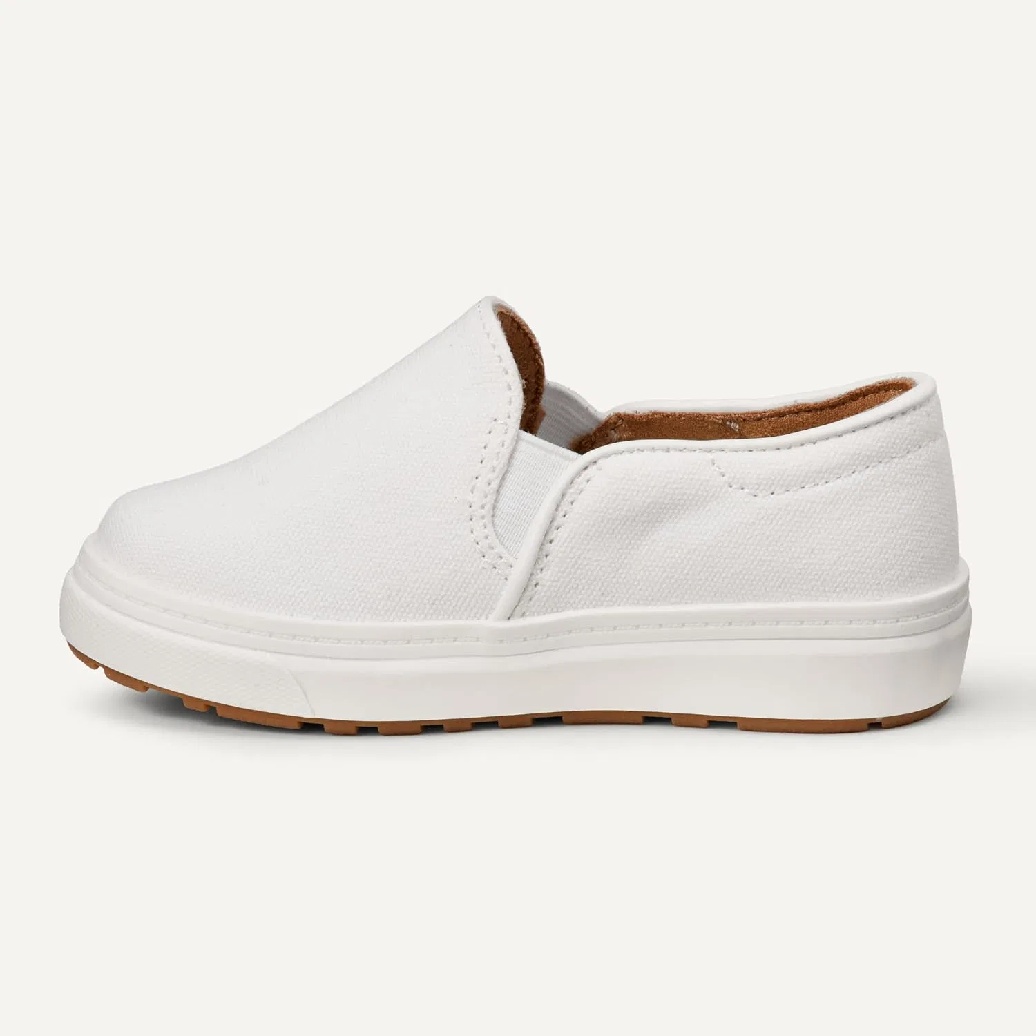 Детские кеды-слипоны из холста для девочек Amazon Essentials, White Canvas — фото 4