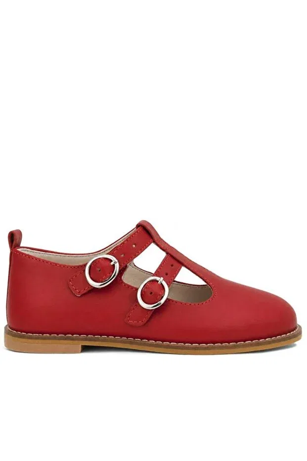 Детские балетки для девочек с пряжкой Sy Store, Red