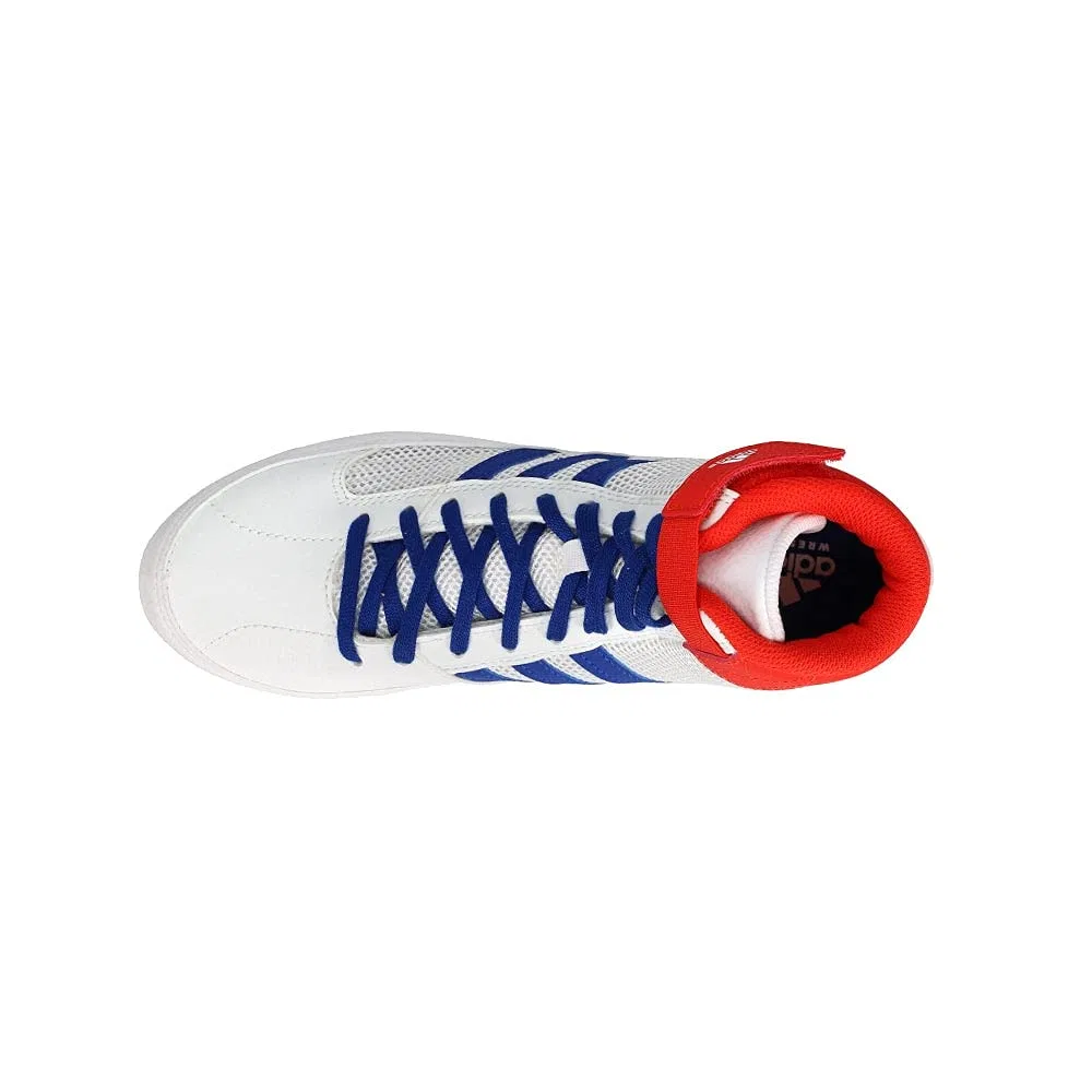 Детские боксерские кроссовки для мальчиков с шнуровкой HVC Adidas, Royal — фото 4