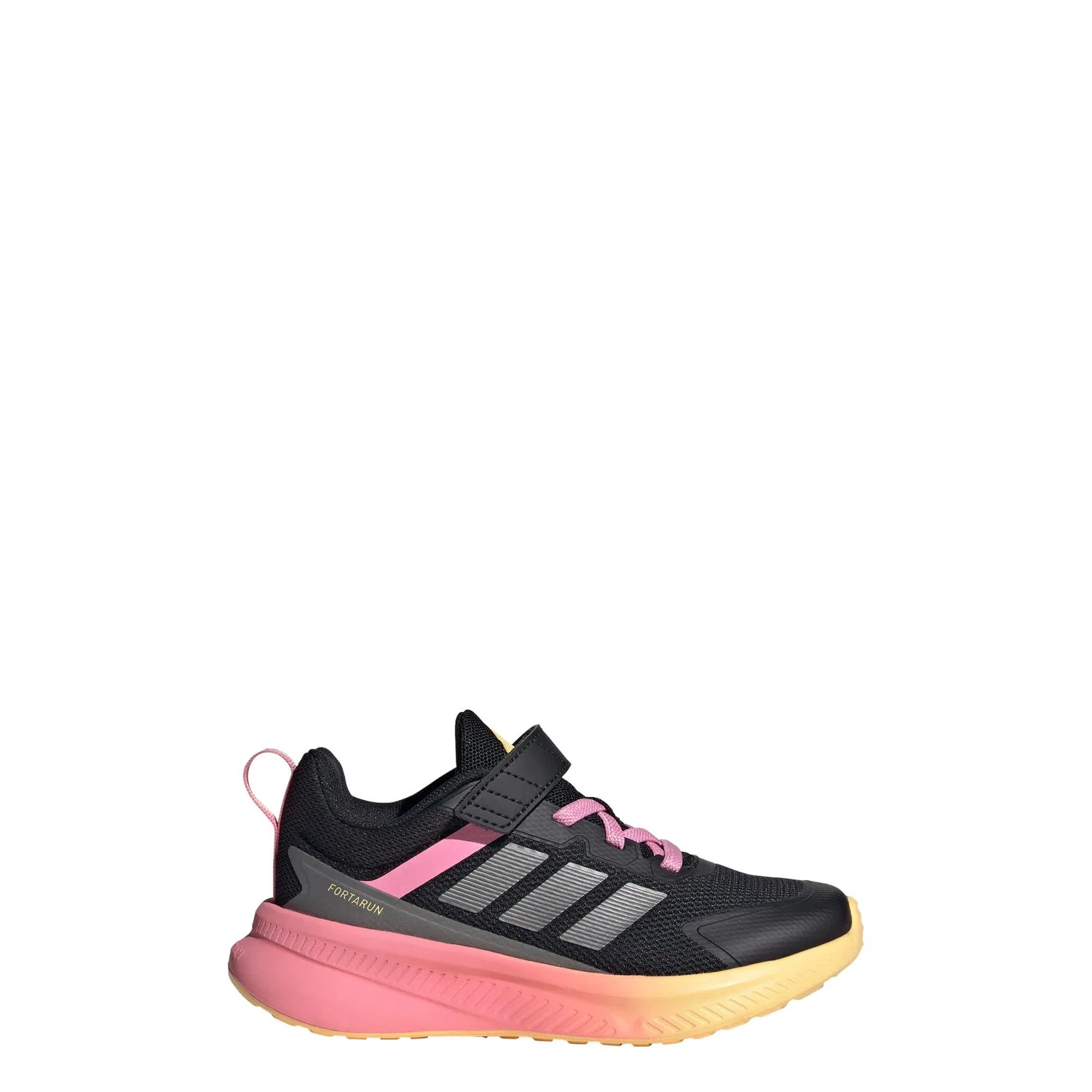 Детские кроссовки с ремешком Fortarun 4.0 Adidas, Schwarz Rosa Grau — фото 2