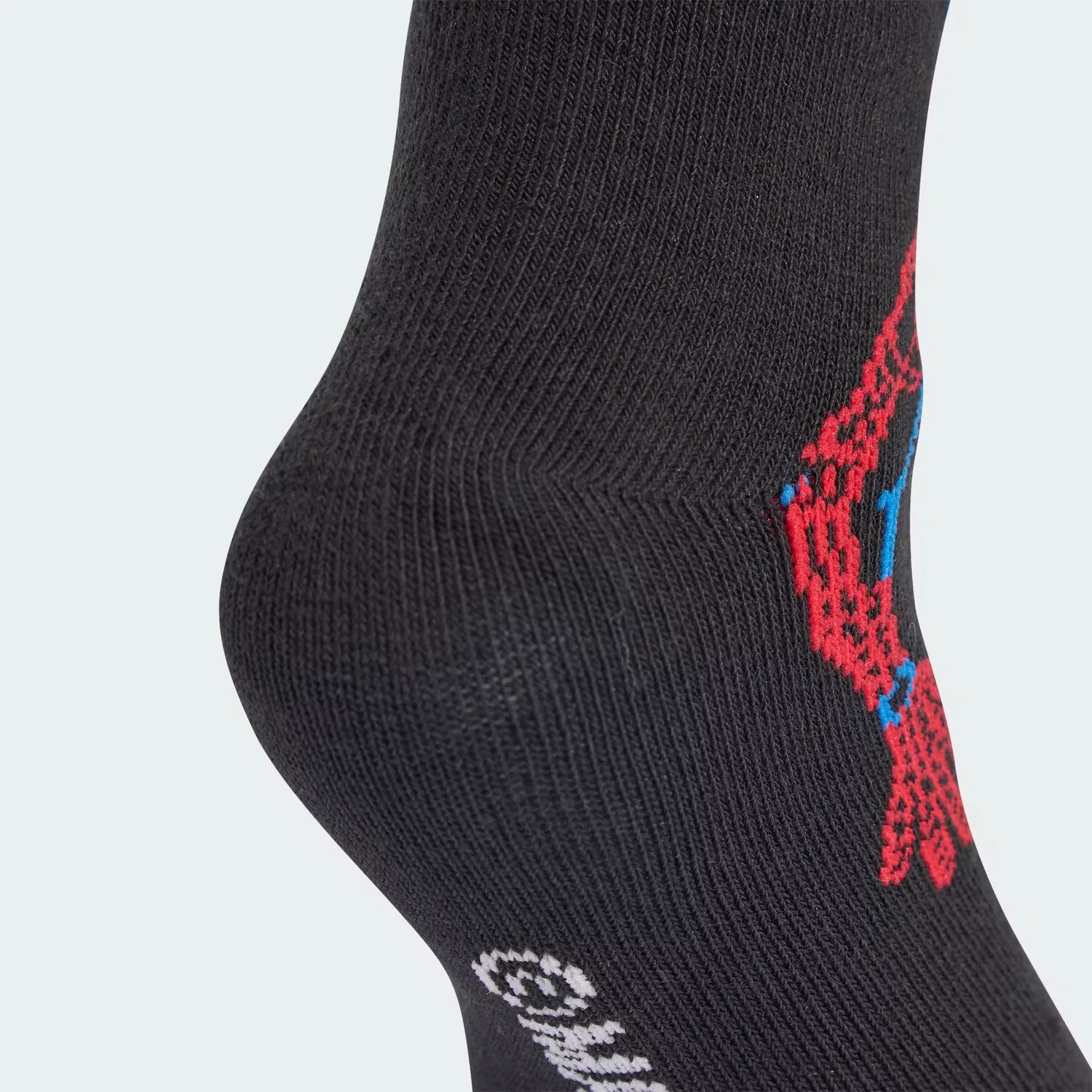 Детские высокие носки Marvel Spider-Man Adidas Sportswear, черный/темно-синий/белый — фото 3