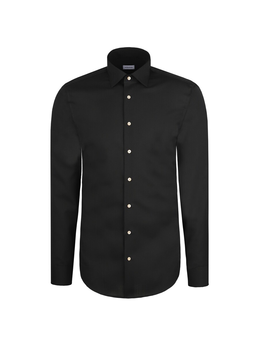 

Рубашка делового кроя Slim Fit SEIDENSTICKER Schwarze Rose, черный