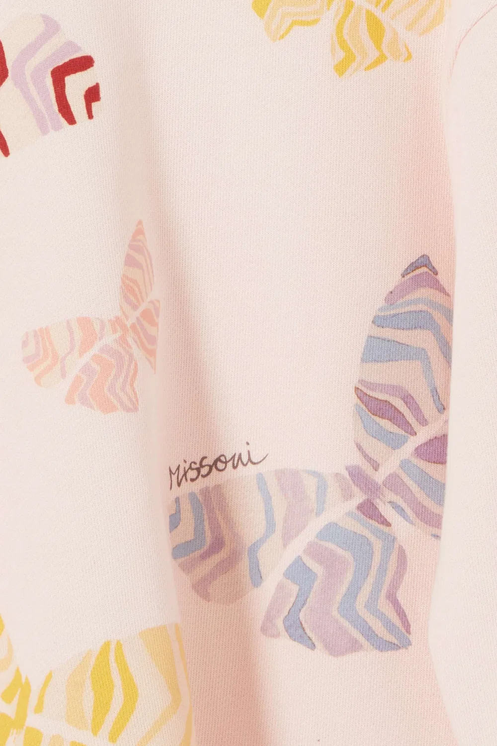 Платье из футера с принтом бабочек Missoni, розовый — фото 3