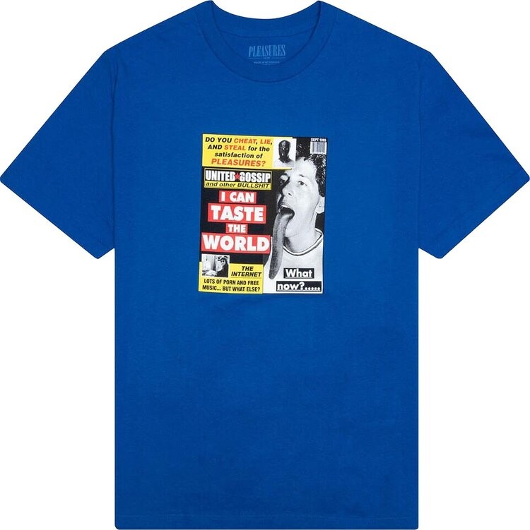 

Футболка Pleasures Gossip T-Shirt 'Royal Blue', синий