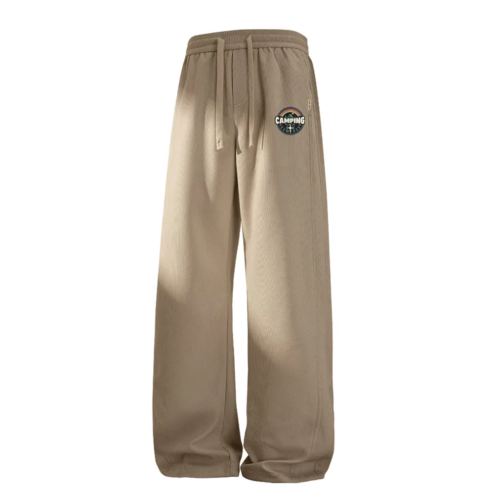 Детские повседневные брюки прямого кроя Camping Starlight Pants Logo MINISO, Khaki