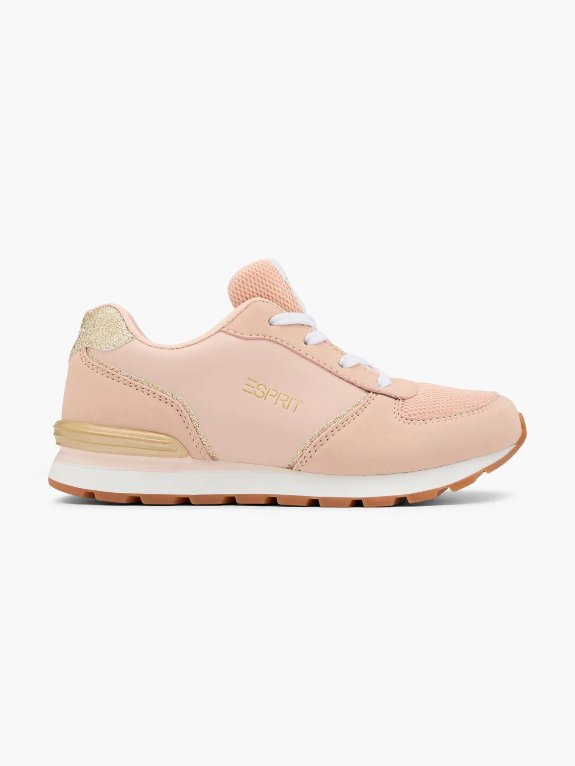 Детские кроссовки на шнуровке ESPRIT, цвет Rosegold