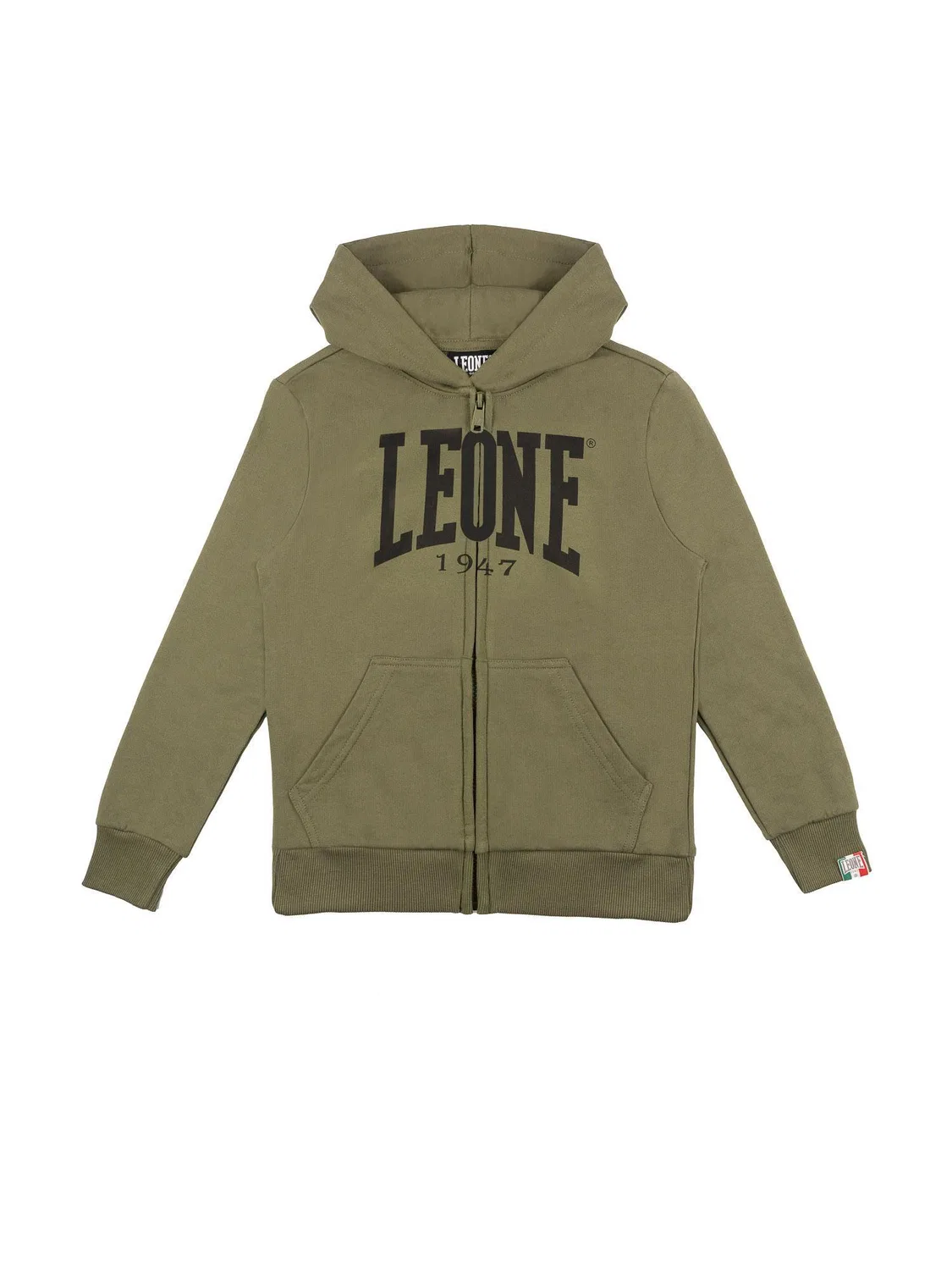 Детское худи с принтом Leone 1947 Apparel, Зеленый