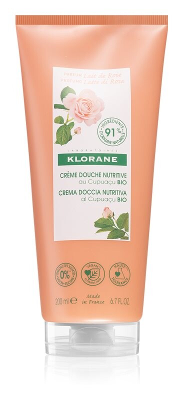 

Питательный гель для душа Klorane Cupuaçu Bio Lait de Rose