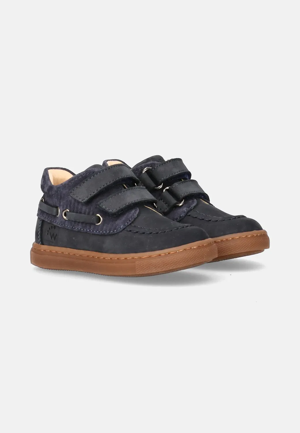 Scarpe da bambino stile barca con doppio cinturino a Strappo - детская обувь Walkey, Blu — фото 2