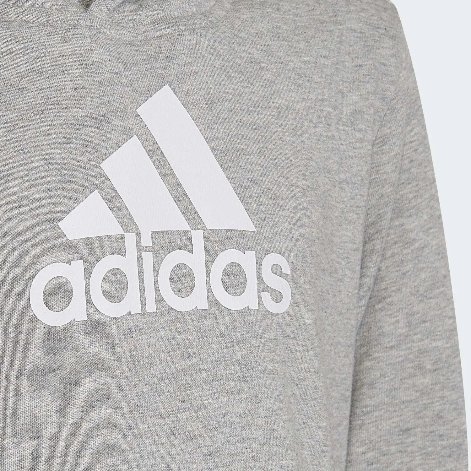 Детское худи с колорблокингом Colourblock Hoodie Adidas, Grau Weiss Schwarz — фото 3