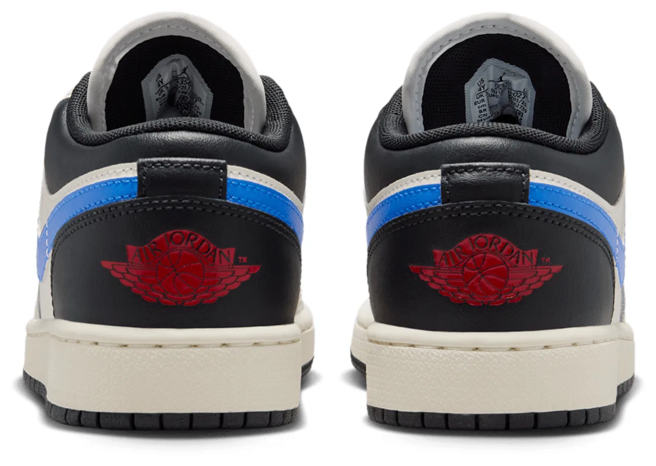 Кроссовки для мальчиков AJ 1 Low Jordan, серый/синий — фото 3