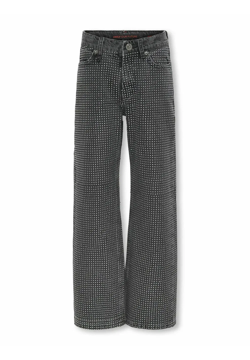 Джинсы Koghudson с широкими штанинами и свободным кроем Only Girls, Grey Denim