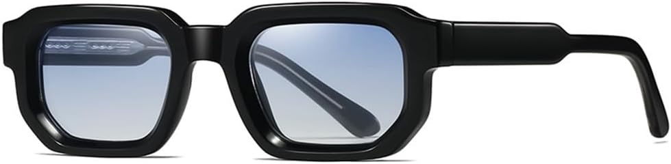 

Солнцезащитные очки UV400 - в стиле панк, маленькая оправа, градиентная расцветка, для женщин и мужчин, для бега и занятий спортом на открытом воздухе UYPTK, Black Blue