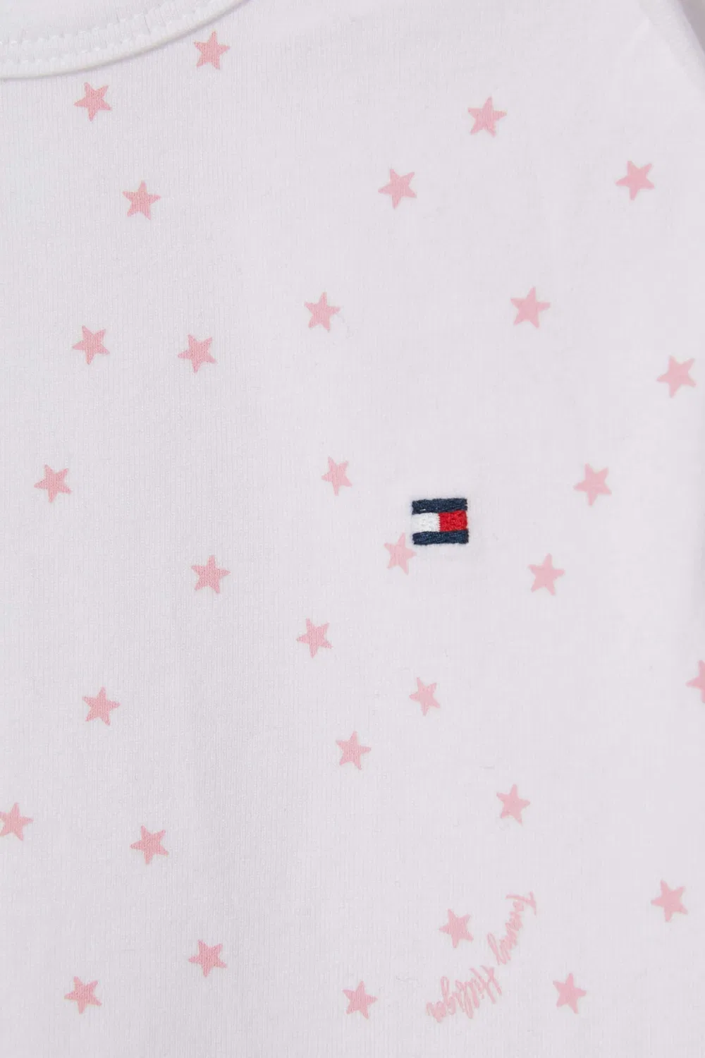 Боди-комбинезон с длинным рукавом комплект из 3 Tommy Hilfiger, розовый — фото 3