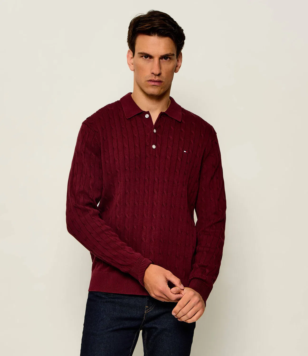 Свитер с молнией Tommy Hilfiger, Bordeaux
