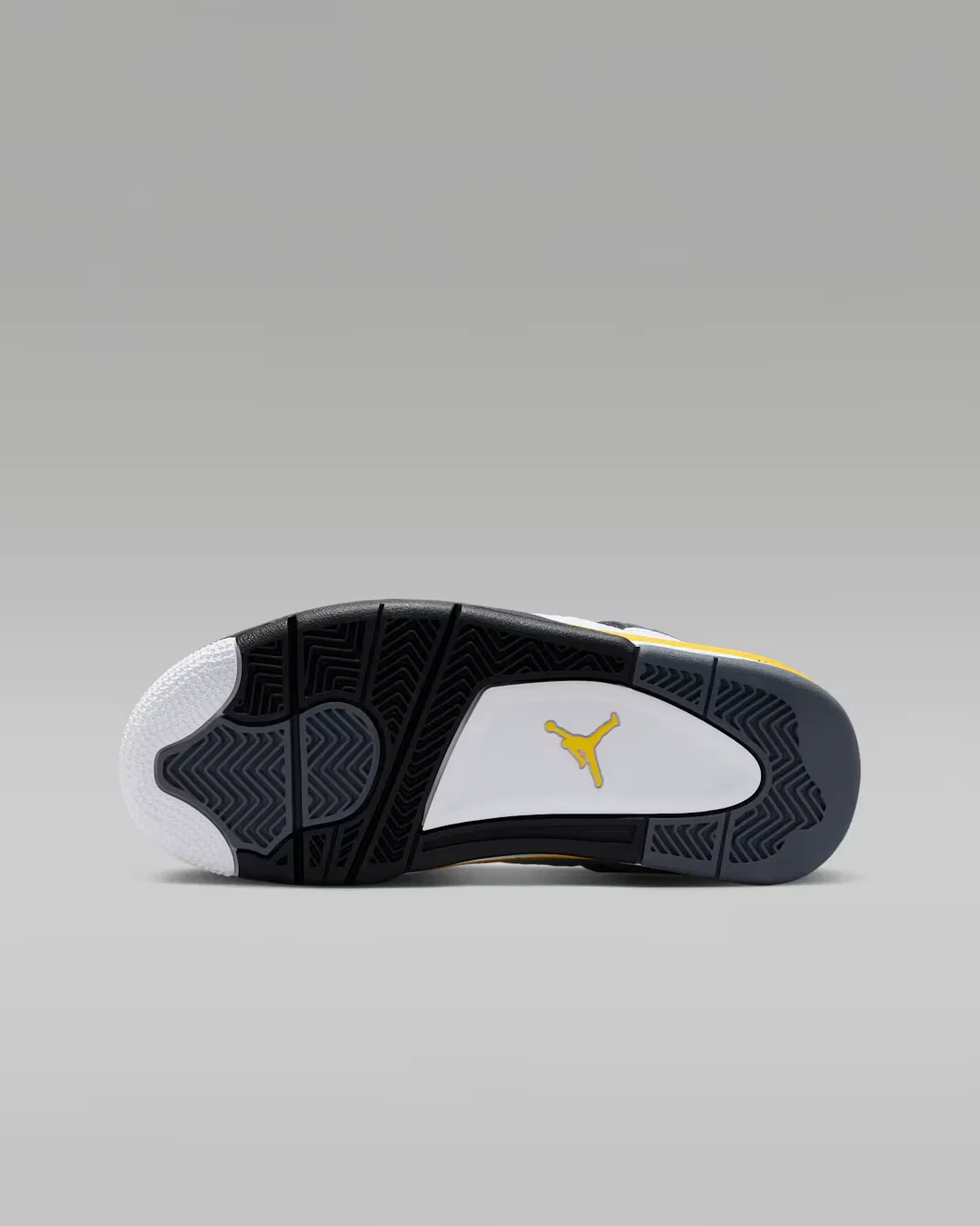 Кроссовки для детей постарше Air Jordan 4 Retro "Tour Yellow", White/Dark Blue Grey/Black/Tour Yellow — фото 2