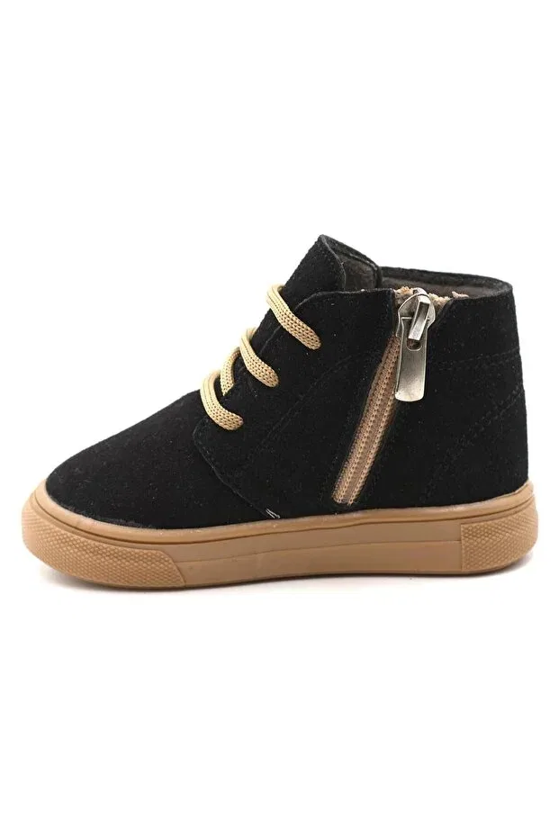 Детские ботинки для девочек с принтом Dusty orthopedic zip-up lace-up girls-boys kids boots shoes Generic Brands, Black — фото 4