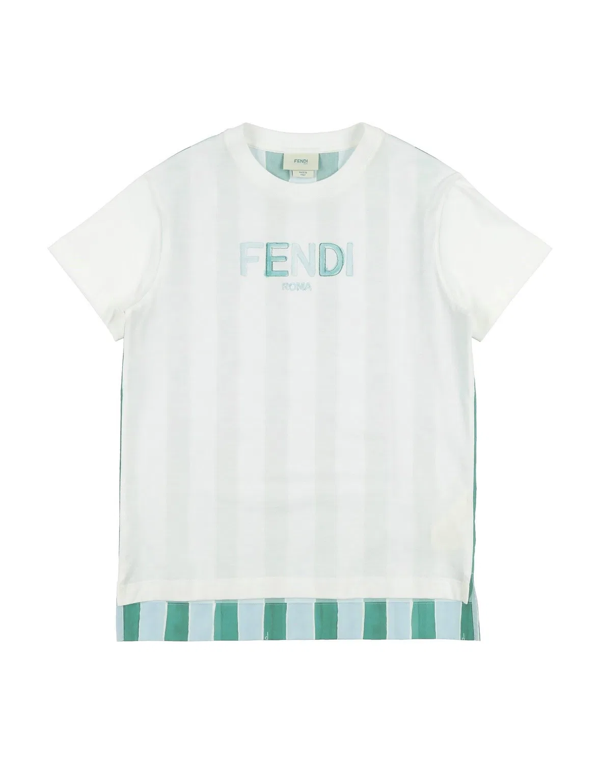 Детская футболка с коротким рукавом Fendi, белый