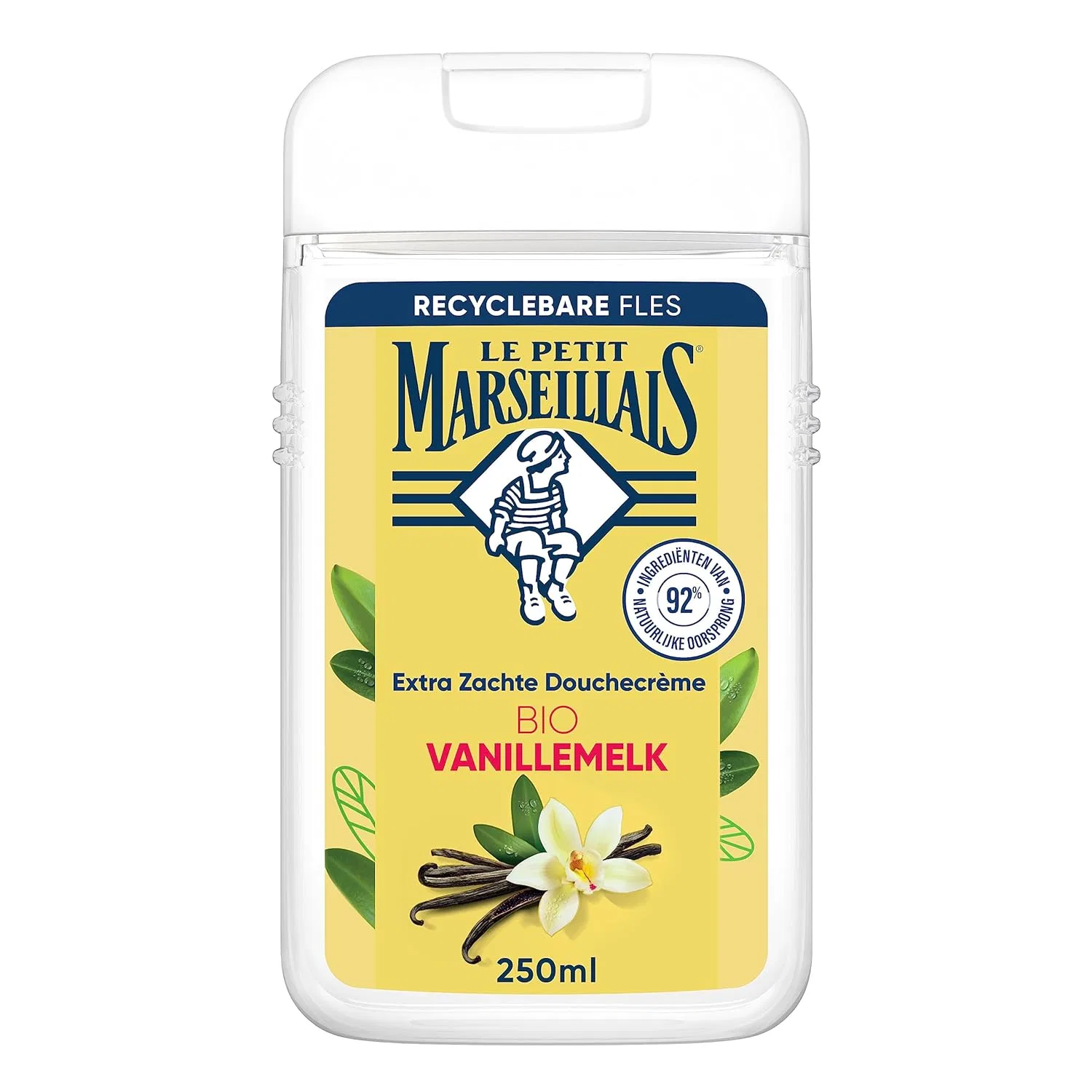 Гель для душа Extra Soft Organic Vanilla Milk Le Petit Marseillais, 12 x 250 мл