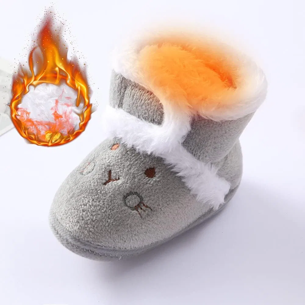 Детские зимние ботинки для мальчиков с утеплением, Grey — фото 3