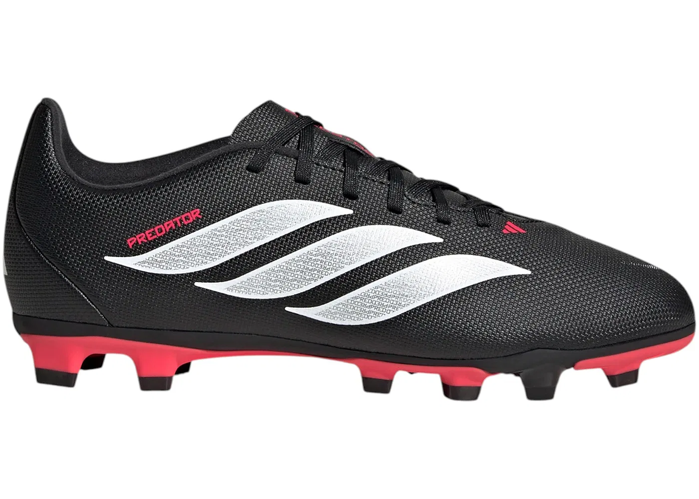 Детские бутсы с шипами Predator Club FG/MG Adidas, Core Black Cloud White Lucid Red