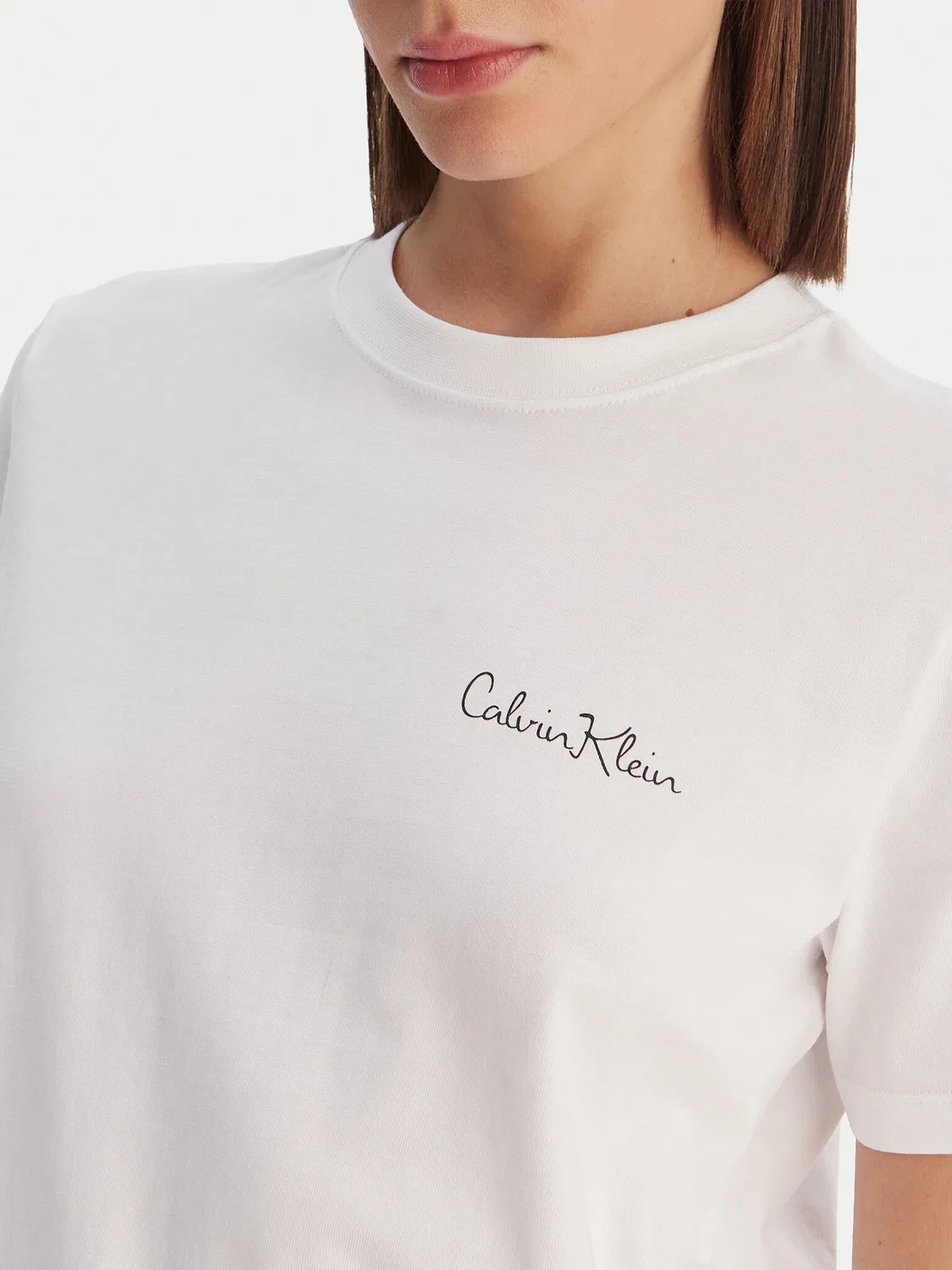 Женская футболка классического кроя Yaa Calvin Klein, белый — фото 4