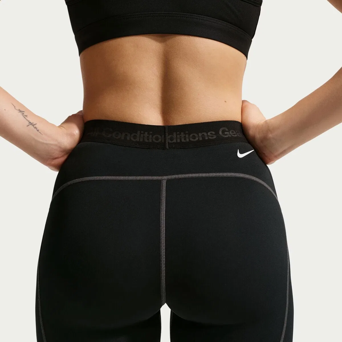 Женские леггинсы с длинным рукавом Acg Dri-Fit Wildsee Baselayer Bottom Nike, Black/Anthracite/Summit White — фото 3