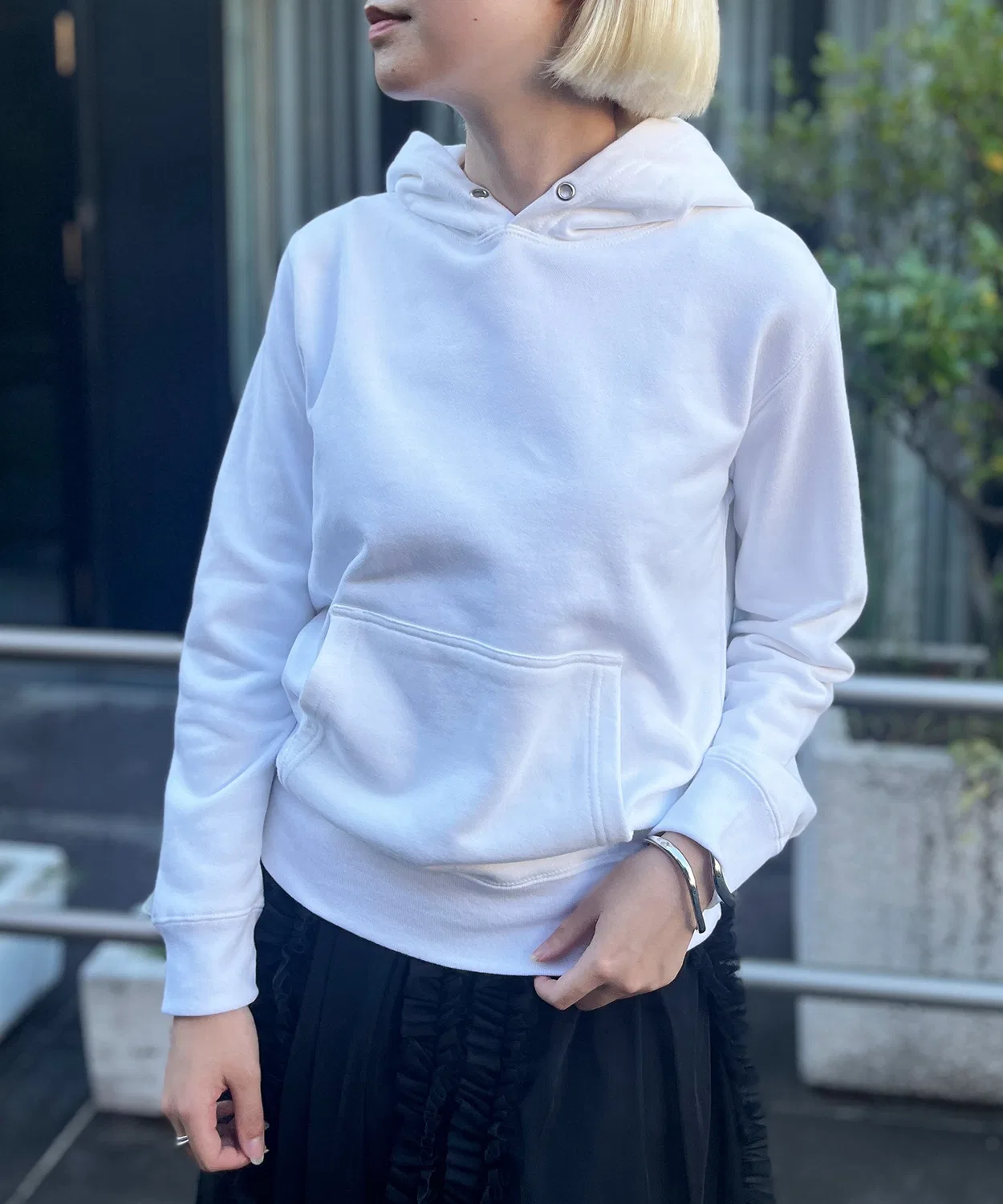 Детский свитшот с длинным рукавомCompact Sweat Hoodie United Athle, White