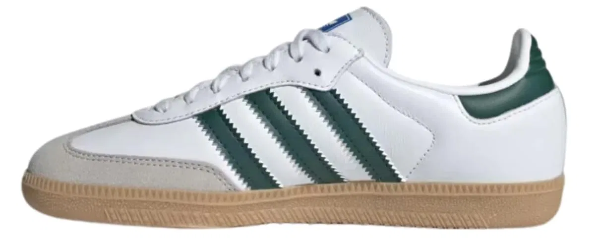 Детские кроссовки для мальчиков с принтом Samba Adidas, Collegiate Green — фото 2