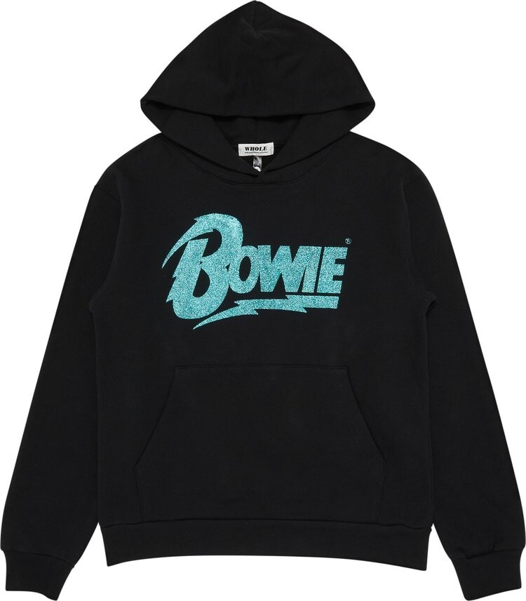 

Толстовка GOAT Exclusive WHOLE Bowie Logo Hooded Sweatshirt In Black, черный