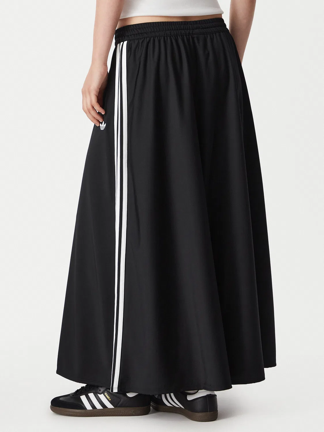 Женская юбка миди стандартного кроя Firebird Skirt Adidas, черный — фото 3