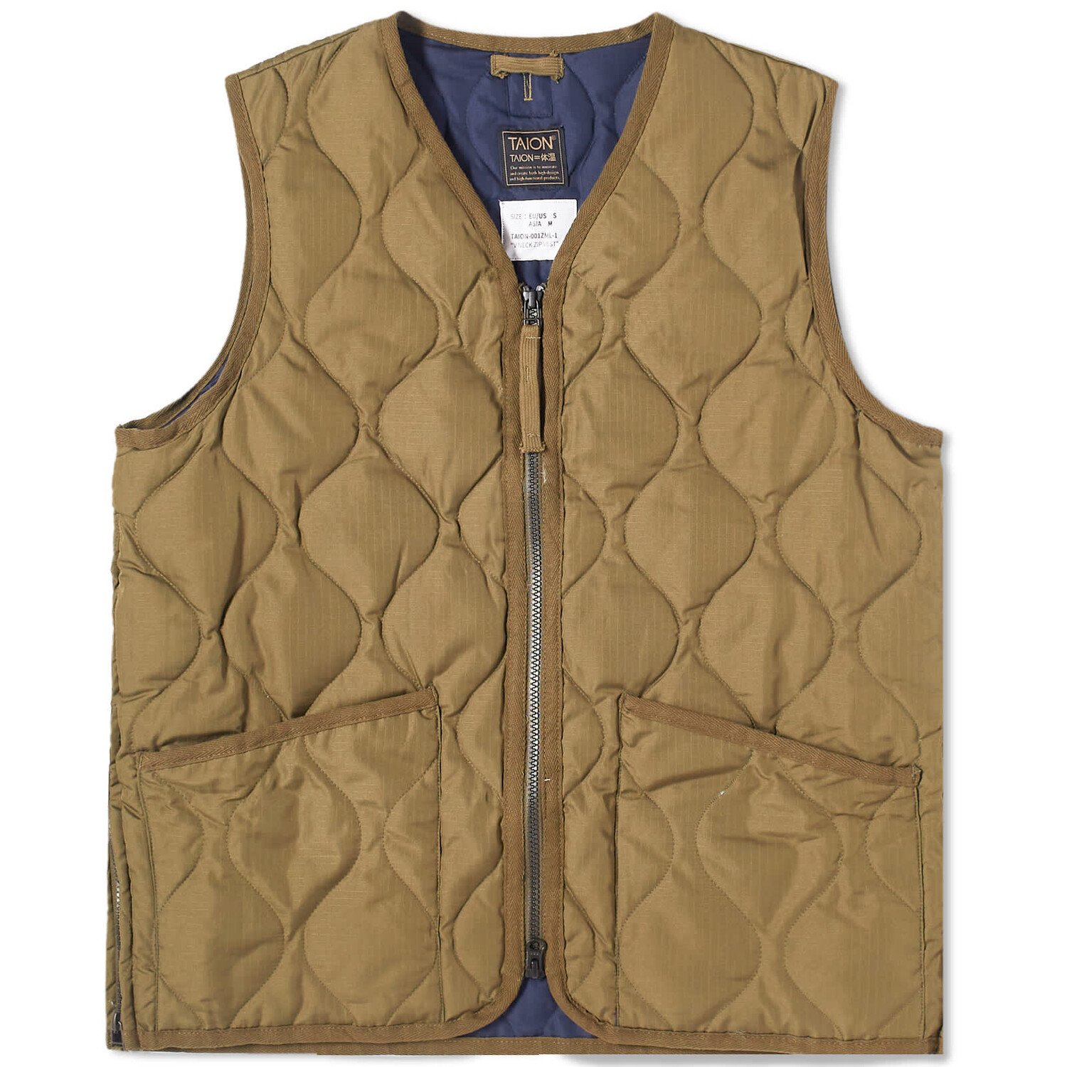 

Жилет утепленный Taion Military Zip Down, темно-оливковый, Зеленый, Жилет утепленный Taion Military Zip Down, темно-оливковый