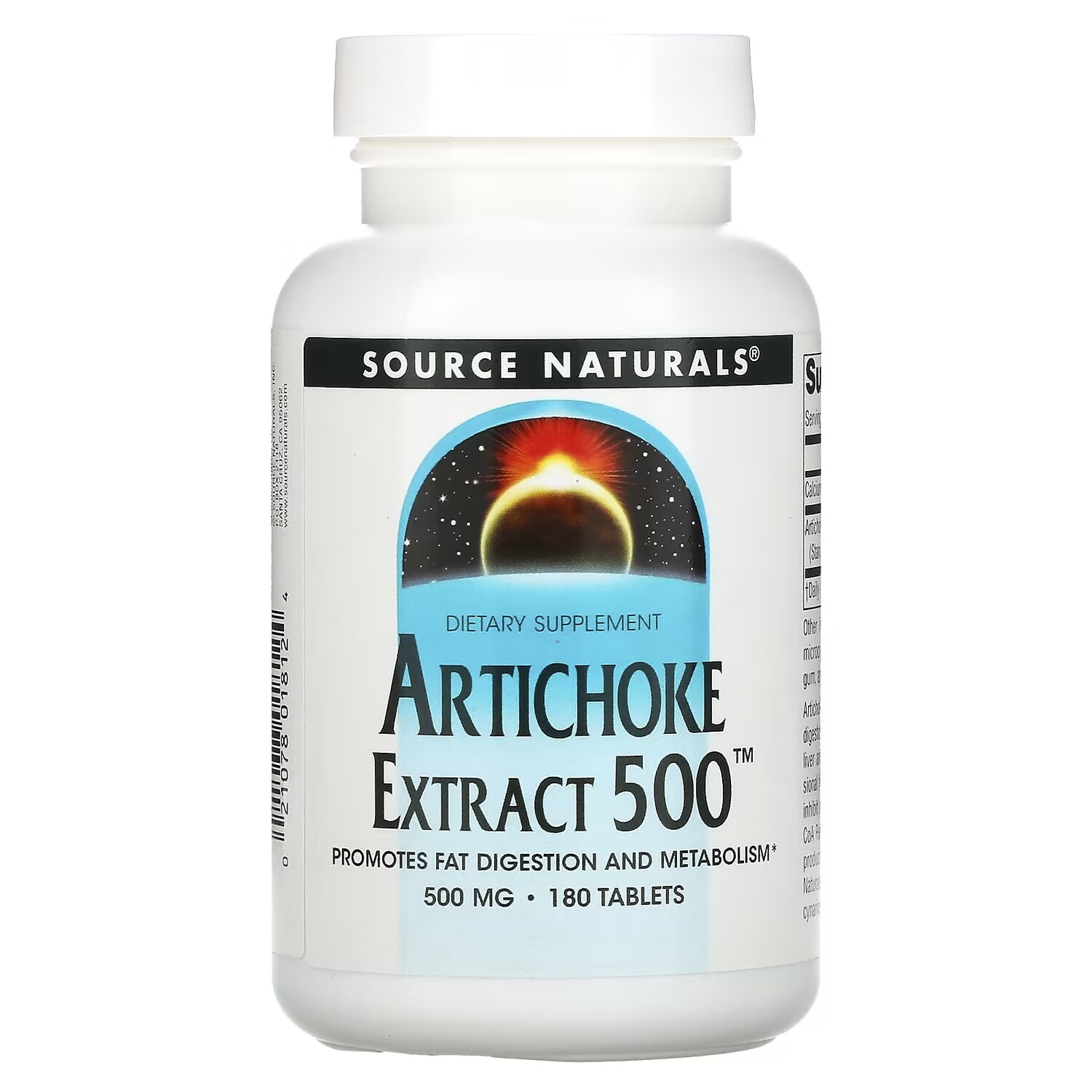 

Source Naturals Экстракт артишока 500, 180 таблеток