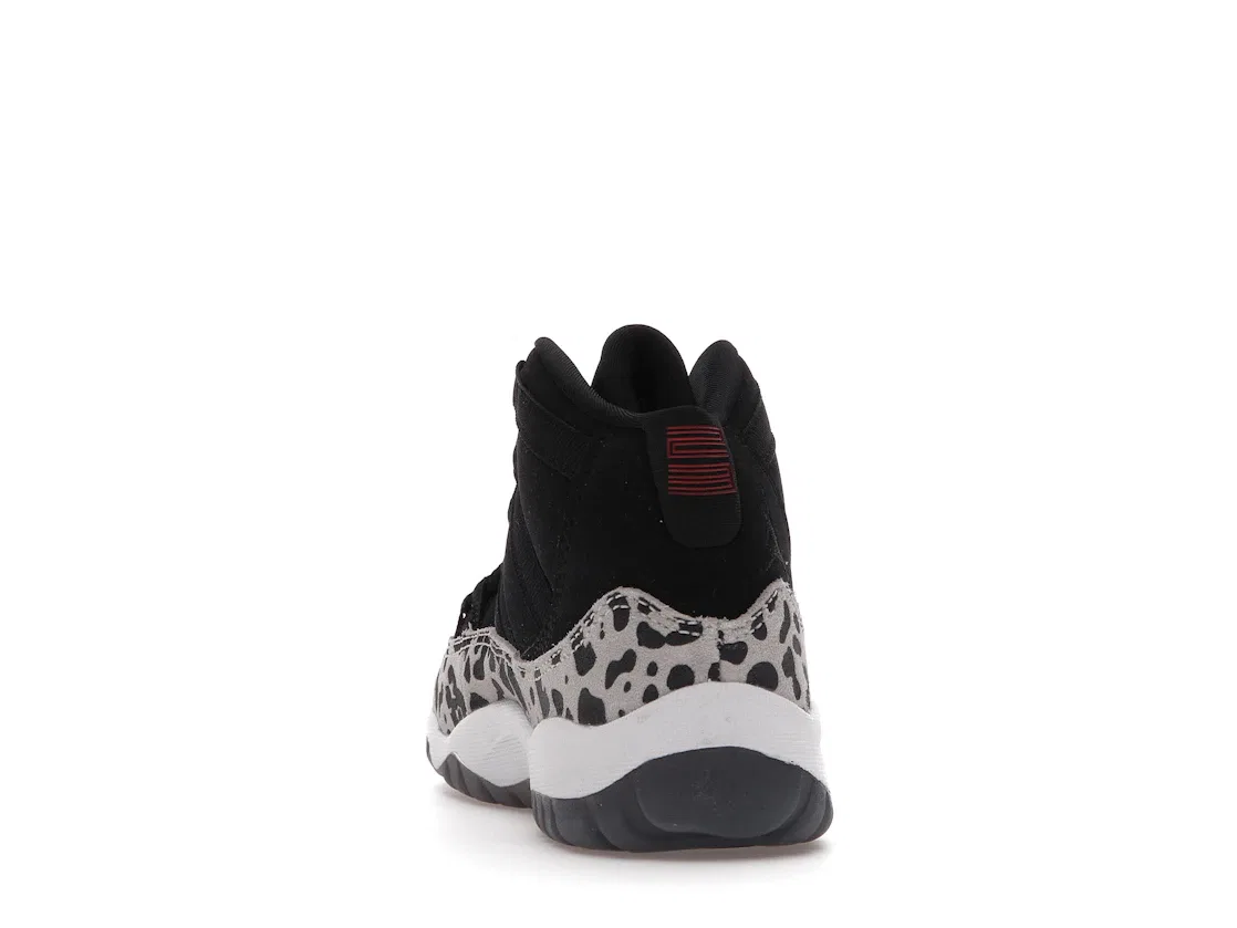 Детские кроссовки с принтом Jordan 11 Retro Animal Instinct Jordan, Black/Red-Sail-White — фото 4