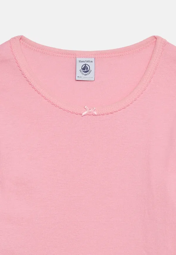 Футболка хлопок Tee 3 pack Petit Bateau Pink, Lilac, Green, зеленый/розовый/сиреневый — фото 4