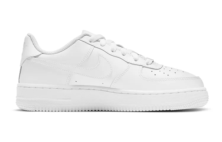 Детские кроссовки для скейтбординга с низким верхом Nike Air Force 1 LE, Pure White — фото 4