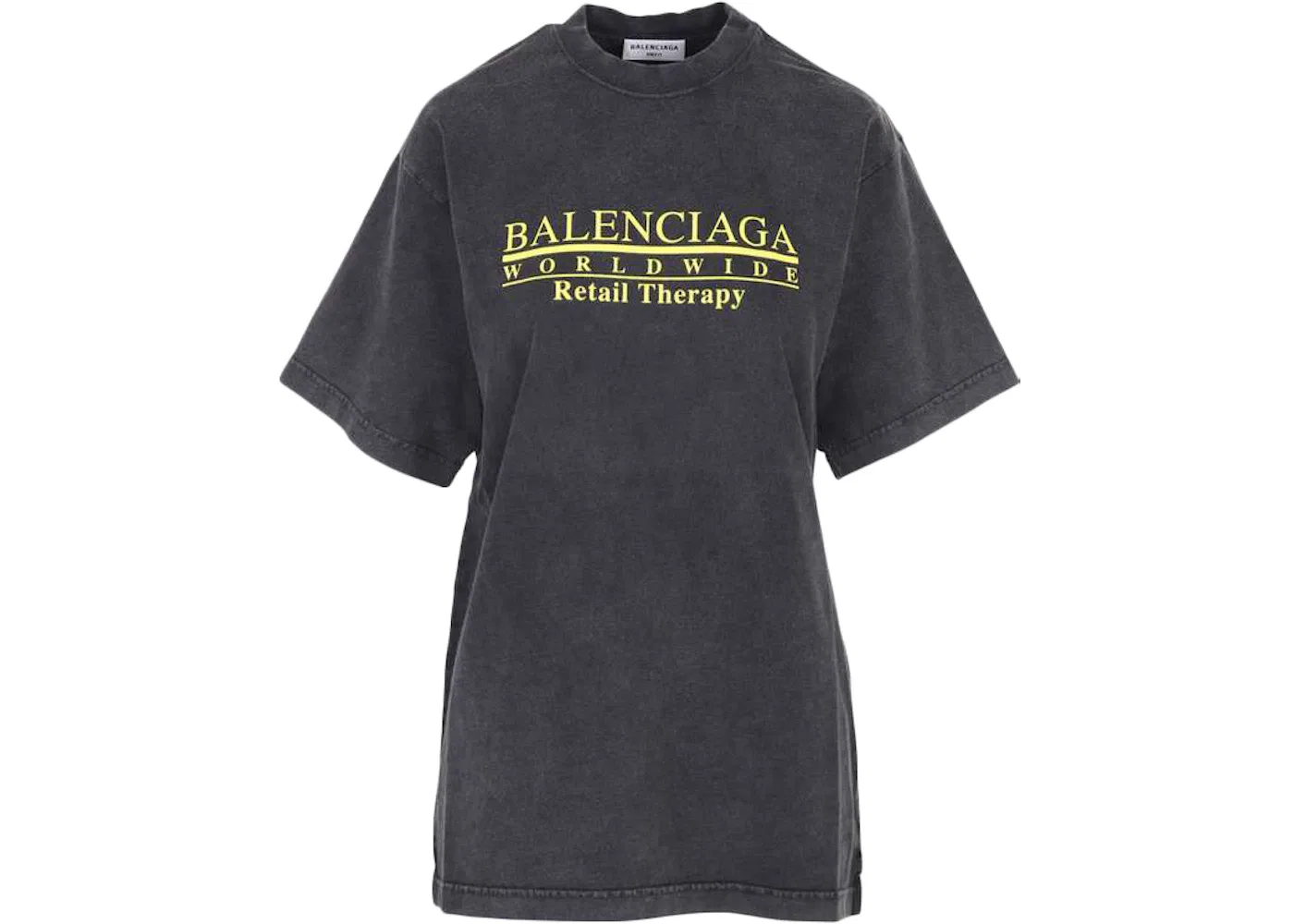 Женская футболка с принтом Worldwide Logo Balenciaga, Black