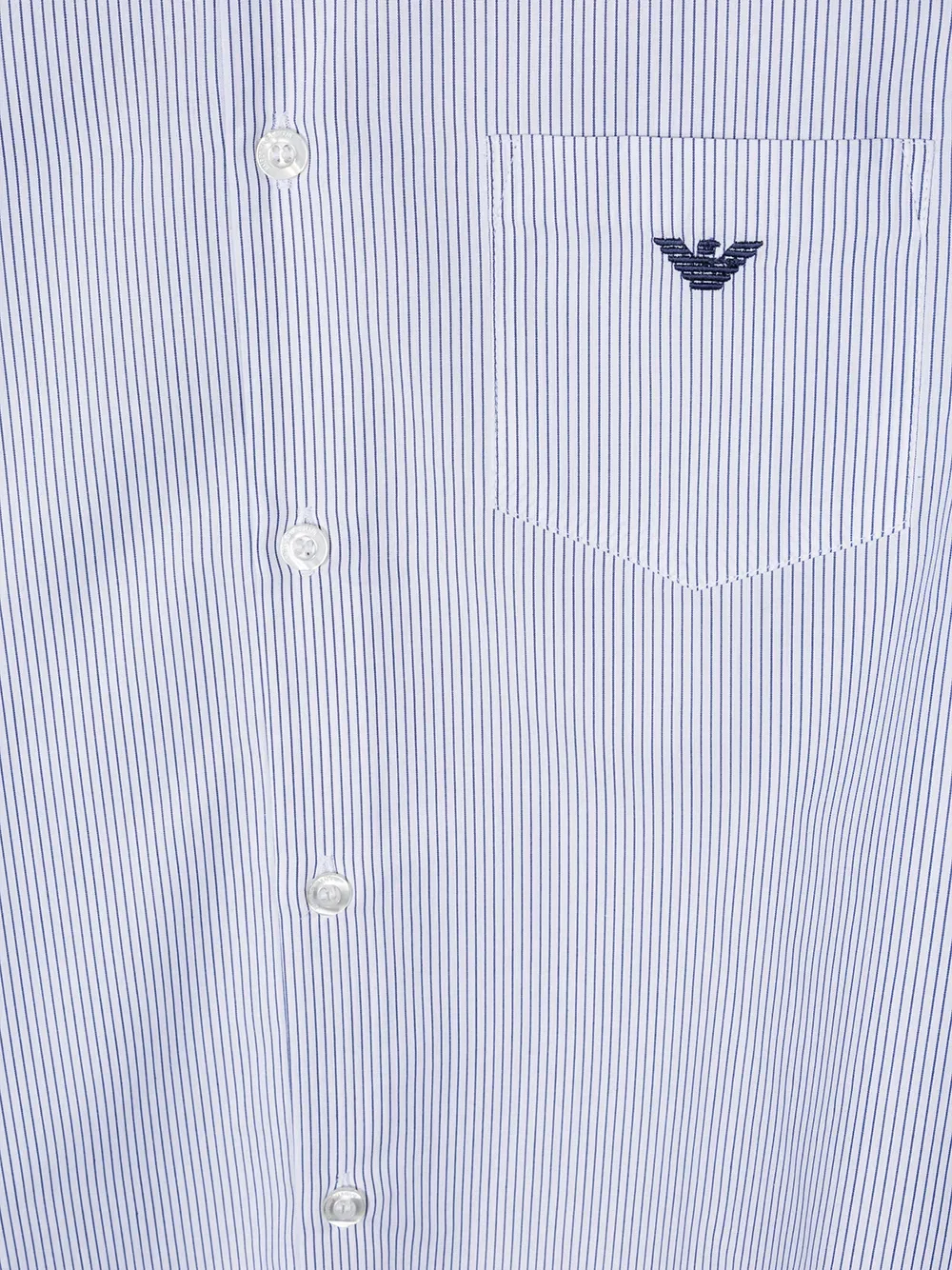 Рубашка в полоску Teen Emporio Armani Kids, синий — фото 3