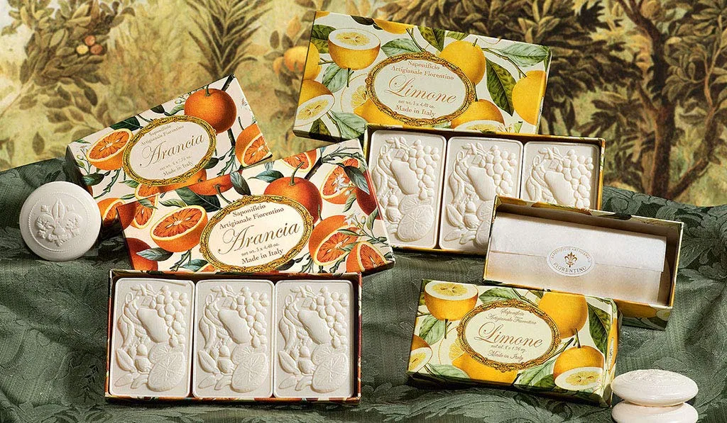 Мыло ручной работы Lemon Soap Gift Box 3 шт., 100 г, Saponificio Artigianale Fiorentino — фото 3