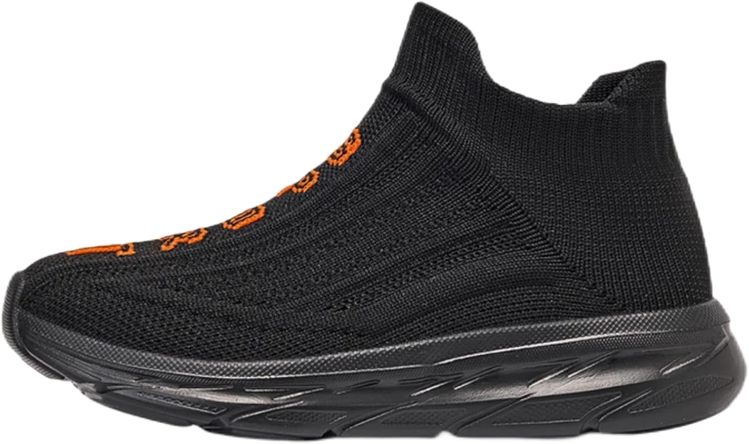 Детские кроссовки для девочек с дышащим трикотажем LLTMALL, Black