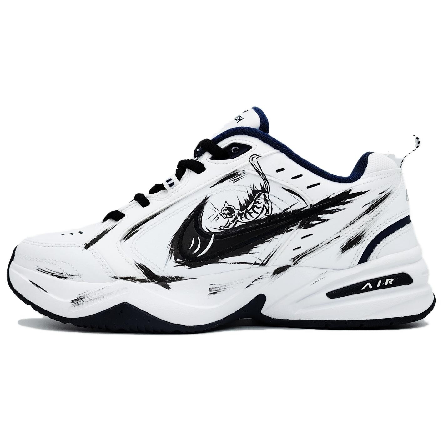 

Кроссовки Nike Air Monarch 4 Chunky Sneakers Unisex Low-Top Black, Белый, Кроссовки Nike Air Monarch 4 Chunky Sneakers Unisex Low-Top Black