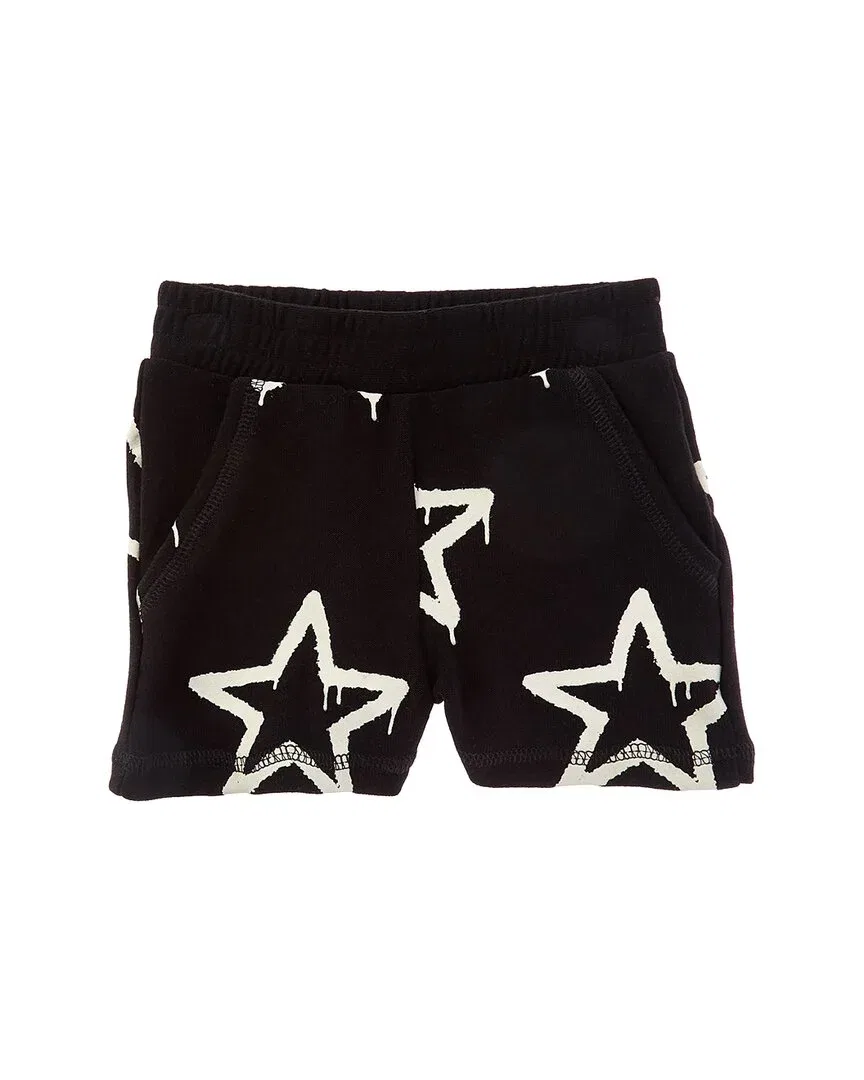 Детские шорты с эластичным поясом Cozy Knit Cozy Beach Shorts Chaser, черный — фото 2