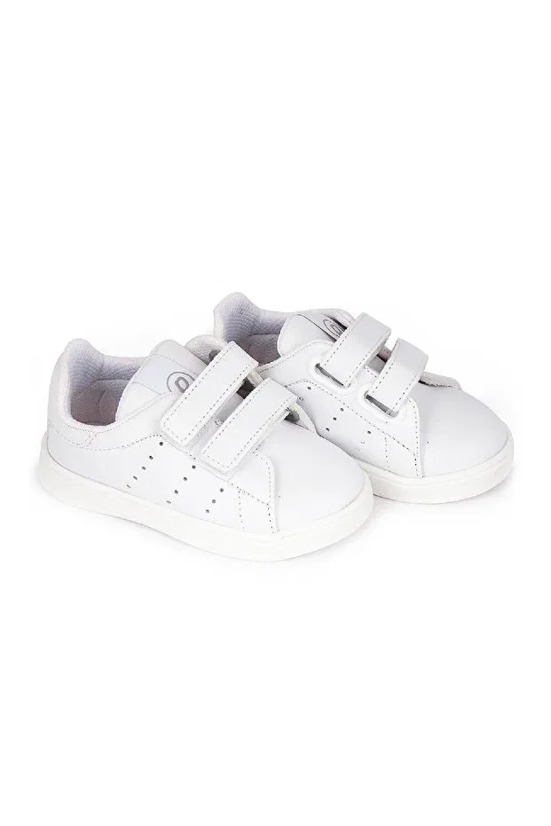 Детские спортивные туфли для мальчиков с липучкой Pappix, White