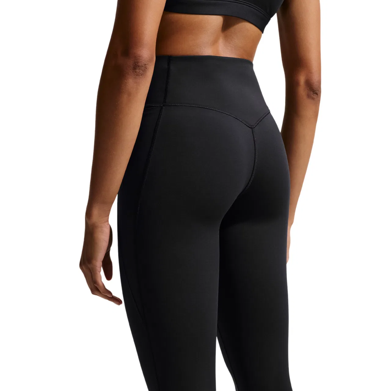 Женские леггинсы с высоким поясом, 7/8, с карманами, Nike Dri-FIT Universal HR 7/8 Pocket Tight, Black/Anthracite/Dk Smoke Grey — фото 2